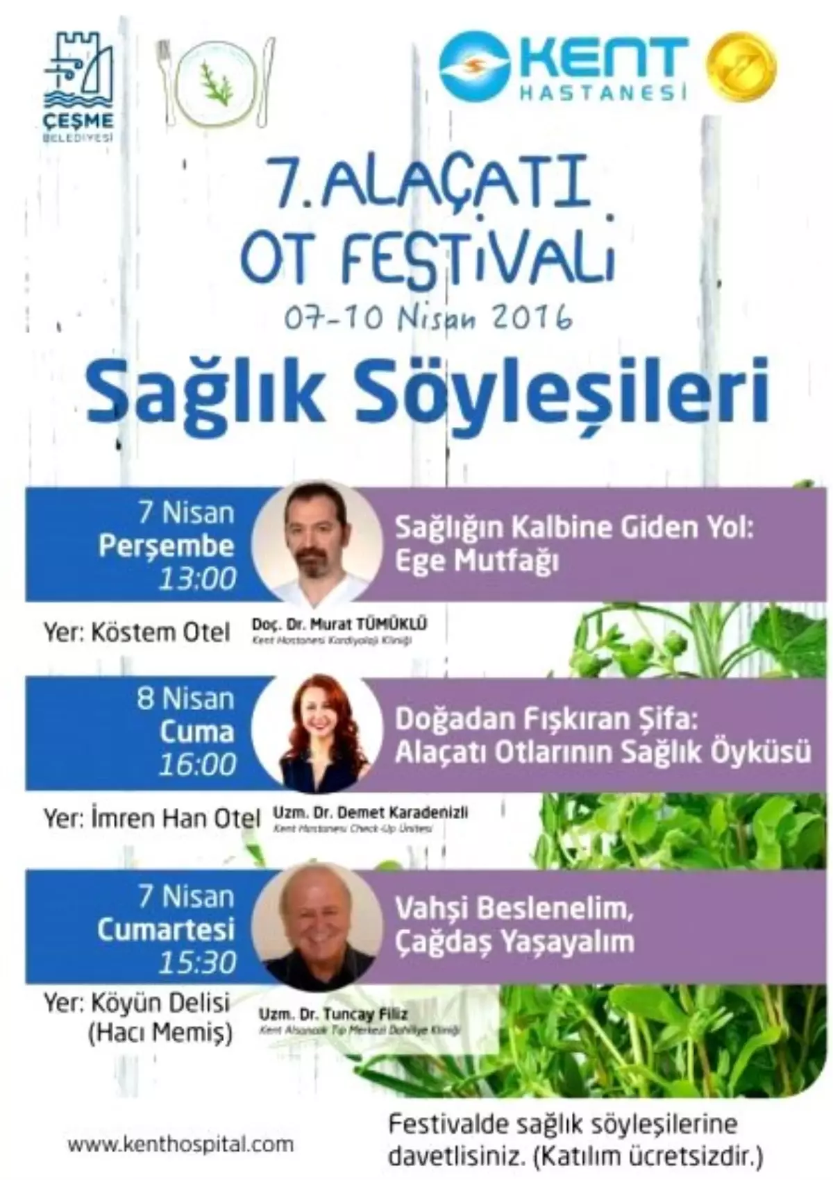 Alaçatı Ot Festivali Sağlık Söyleşileri 3 : "Vahşi Beslenelim, Çağdaş Yaşayalım"