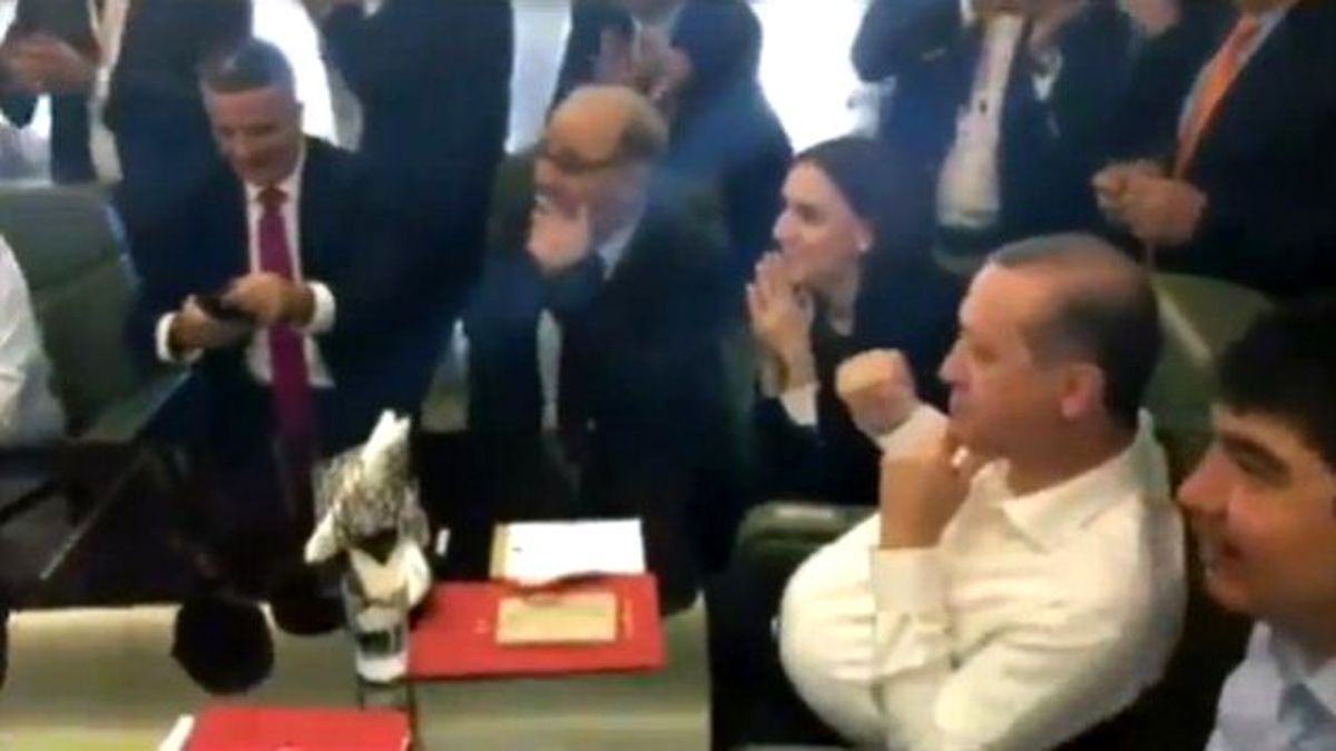 Cumhurbaşkanı Erdoğan'ın Gol Sevinci