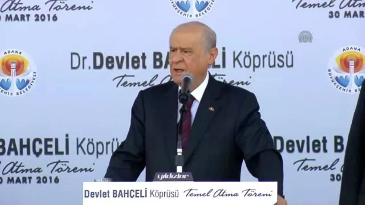 Devlet Bahçeli, Adını Taşıyan Köprünün Temel Atma Törenine Katıldı (3)