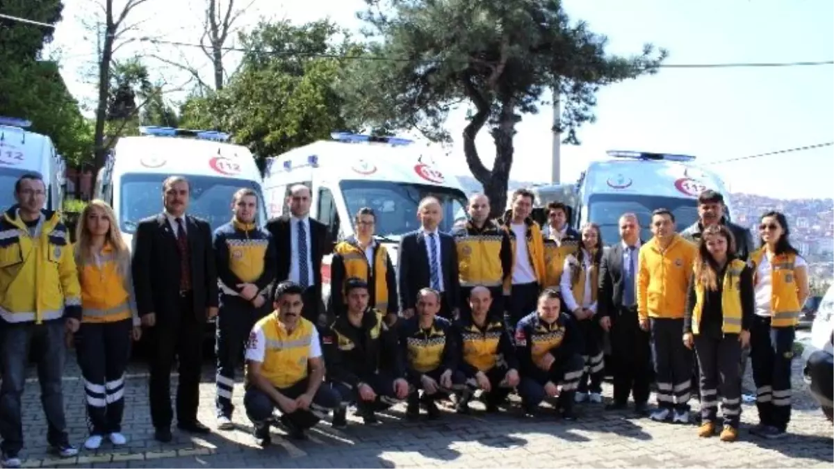 Zonguldak\'ta 9 Yeni Ambulans Göreve Başladı