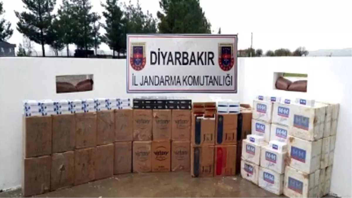 Diyarbakır\'da 63 Bin 360 Paket Kaçak Sigara Ele Geçirildi