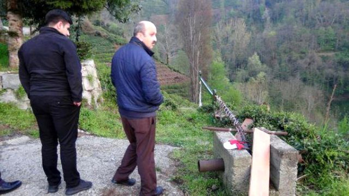 Rize\'de İlkel Teleferik Kazası: 1 Ölü, 1 Yaralı