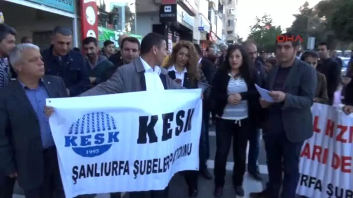 Şanlıurfa\'da Sendikacılardan Cinsel Taciz Protestosu