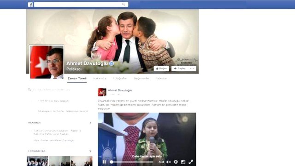 Davutoğlu: En Güzel Hediye Kürt Kızı Hilal\'in Okuduğu İstiklal Marşı