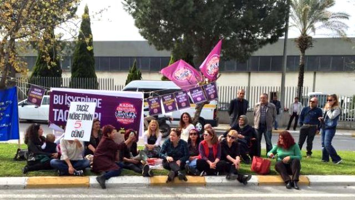 Fabrika Önündeki Taciz Nöbeti Beşinci Günde