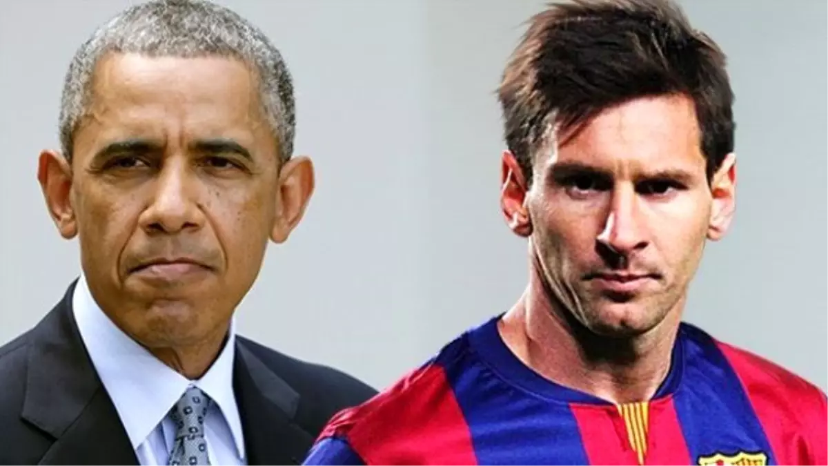 Messi\'den Obama\'nın Kızlarına Hediye Forma