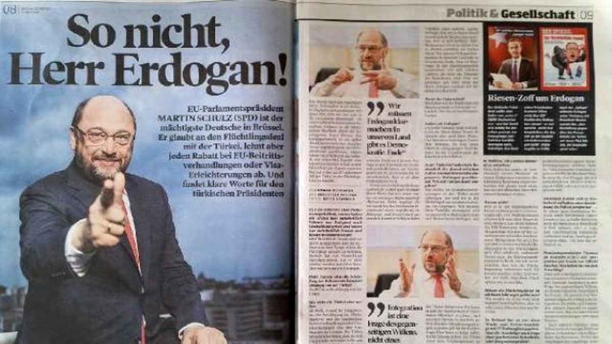 AB Parlamento Başkanı Martin Schulz\'dan Cumhurbaşkanı Erdoğan\'a Eleştiri
