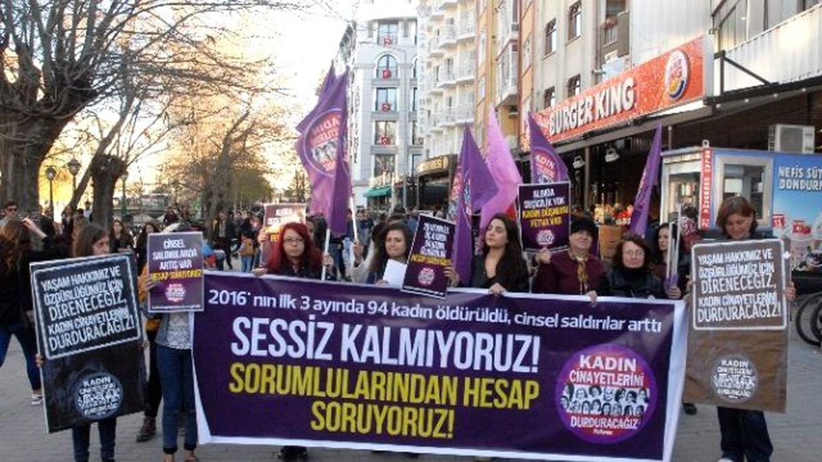 Kcdp\'den Kadın Cinayetlerine Tepki Eylemi