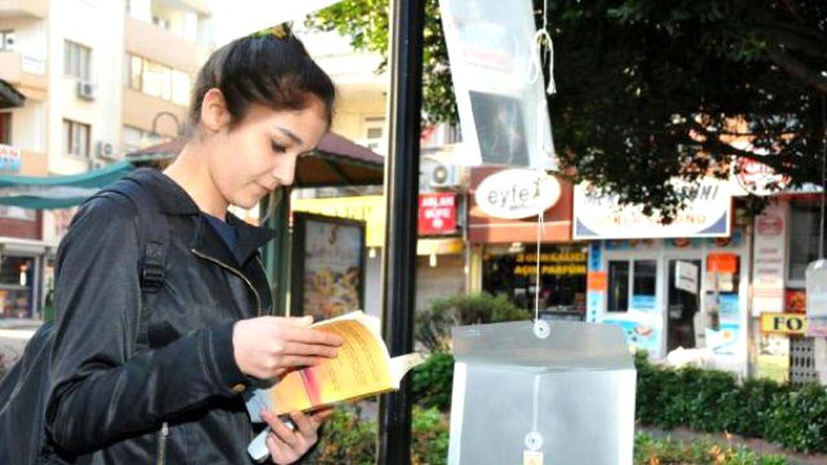 Ağaçlara Kitap Asıldı