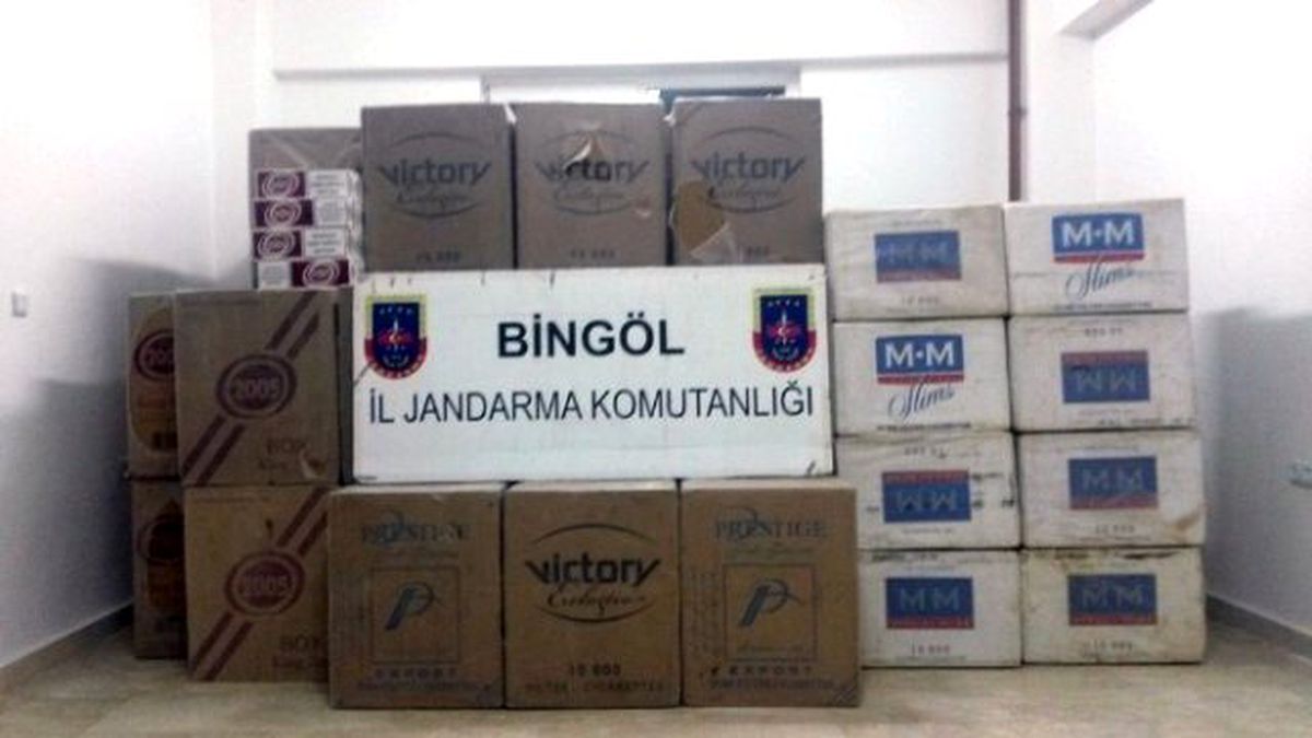 Bingöl\'de 53 Bin Paket Kaçak Sigara Ele Geçirildi