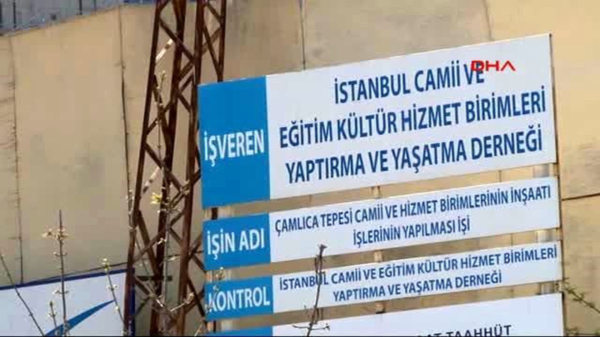 Çamlıca Camii\'nde Eylem