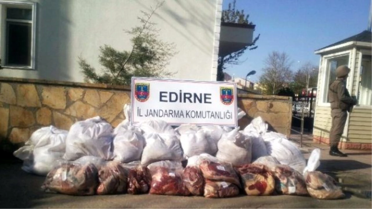 Edirne\'de Kaçak Et Operasyonu