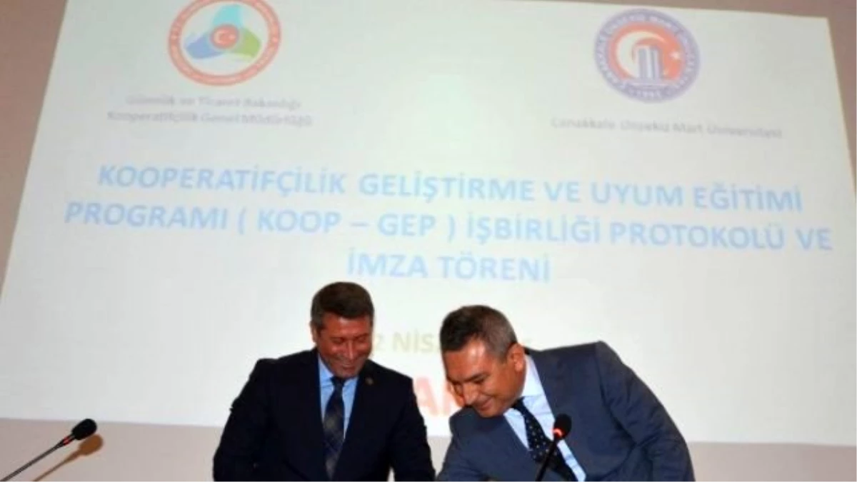 Kooperatif Genel Müdürlüğü ile Çomü Arasında İşbirliği Protokolü İmzalandı