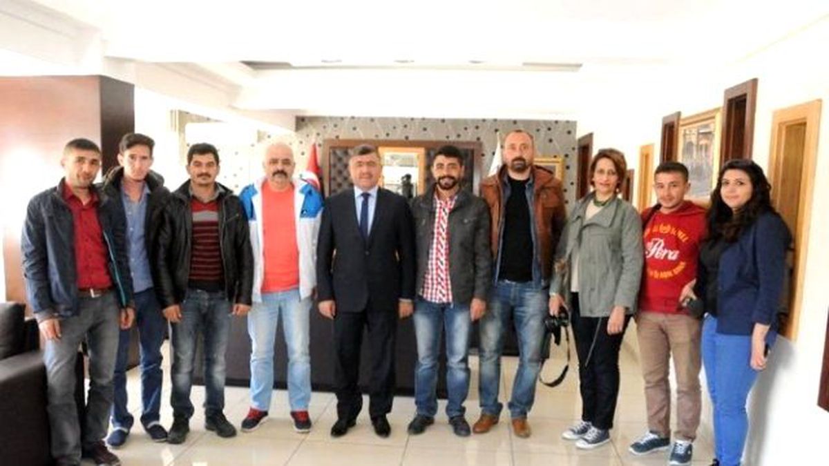 Medya Mensupları Başkan Akdoğan'ı Ziyaret Etti