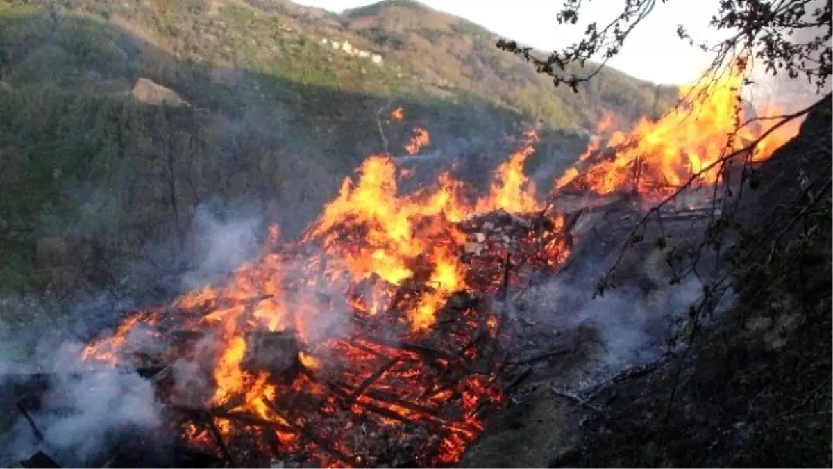 Kastamonu\'da 4 Ev Yanarak Kül Oldu