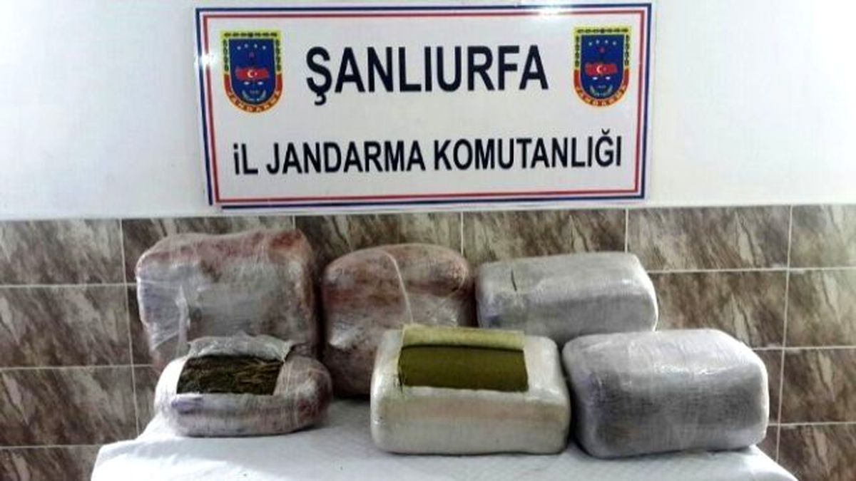 Şanlıurfa\'da 58 Kilo Esrar Ele Geçirildi