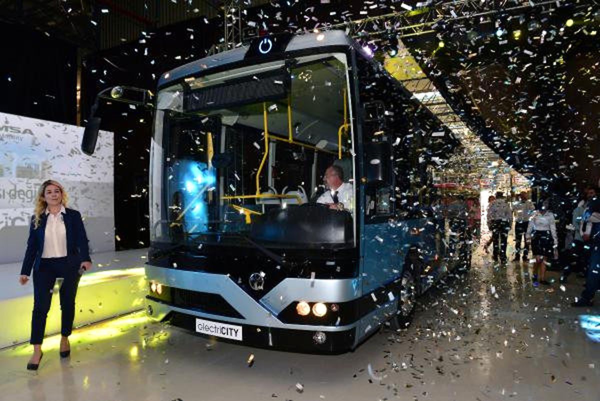 Adana\'da Temsa\'nın Elektrikli Otobüsü Tanıtıldı