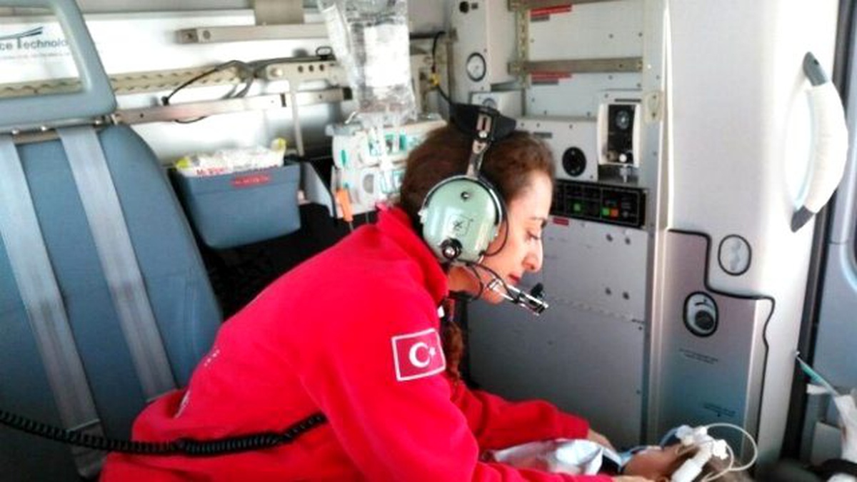 Ambulans Helikopter 11 Aylık Bebek İçin Havalandı