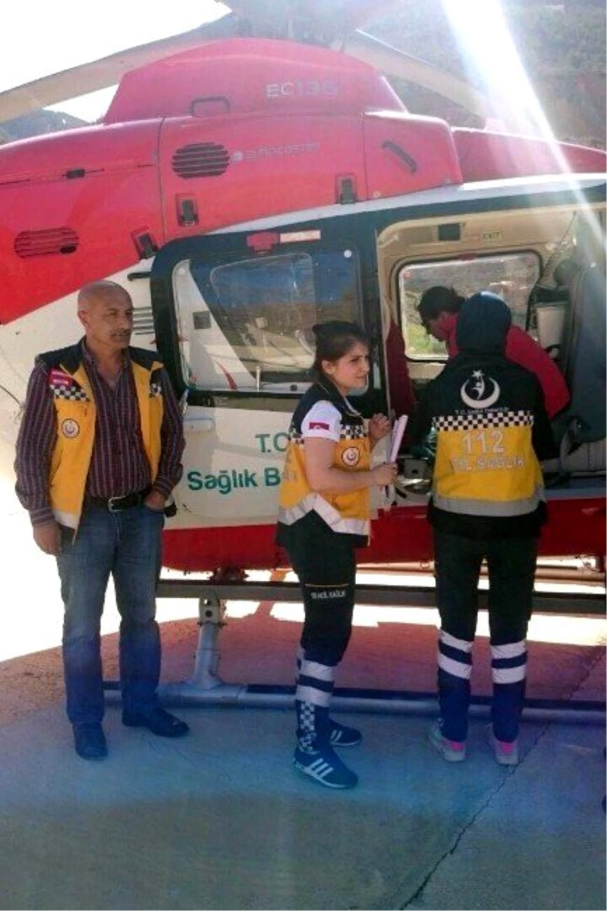Ambulans Helikopter İbrahim Bebek İçin Havalandı