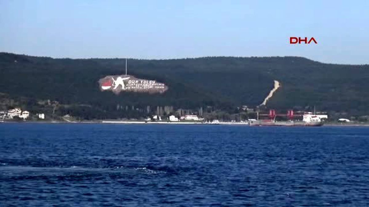 Çanakkale Rus Askeri Kargo Gemisi Akdeniz Yolunda