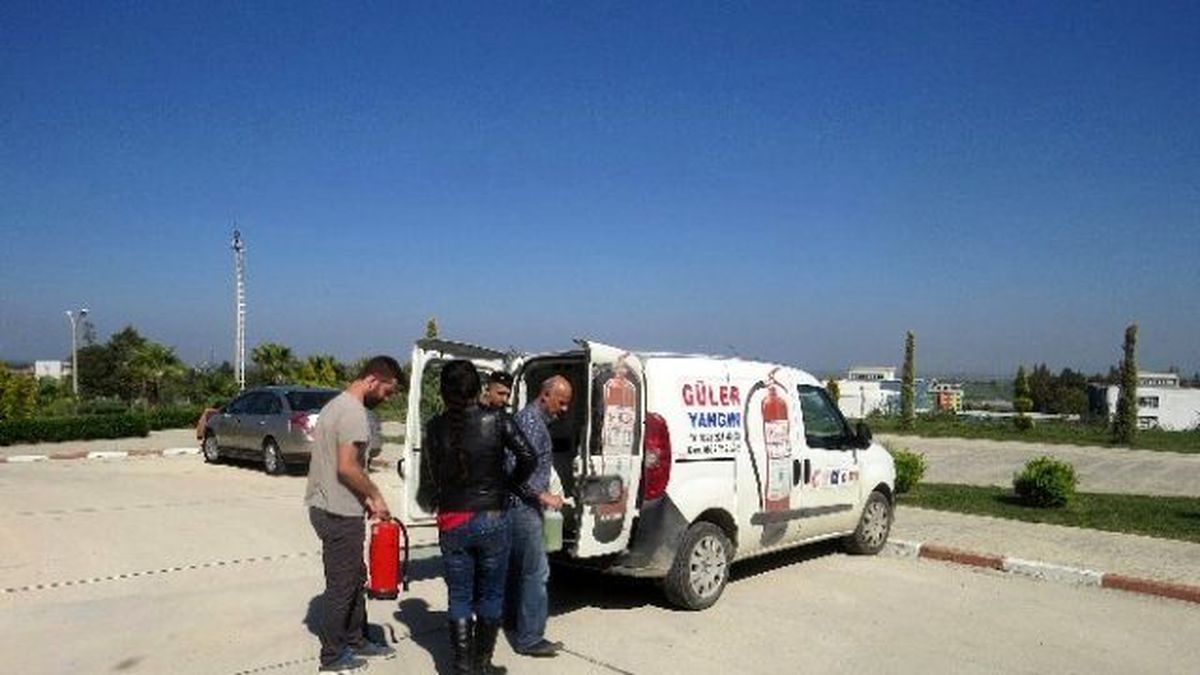 Öğrencilere Yangın Tatbikatı