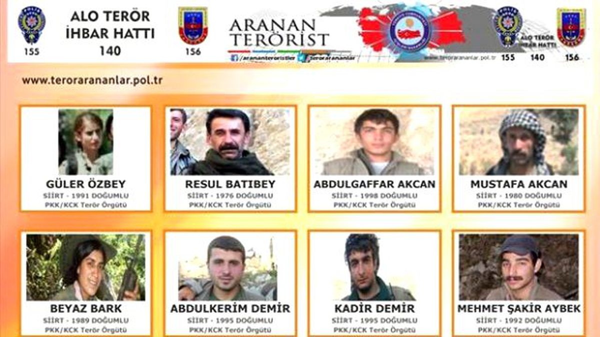 Aranan Teröristlerin Fotoğrafları Billbordlarda! İhbar Edene Ödül Var