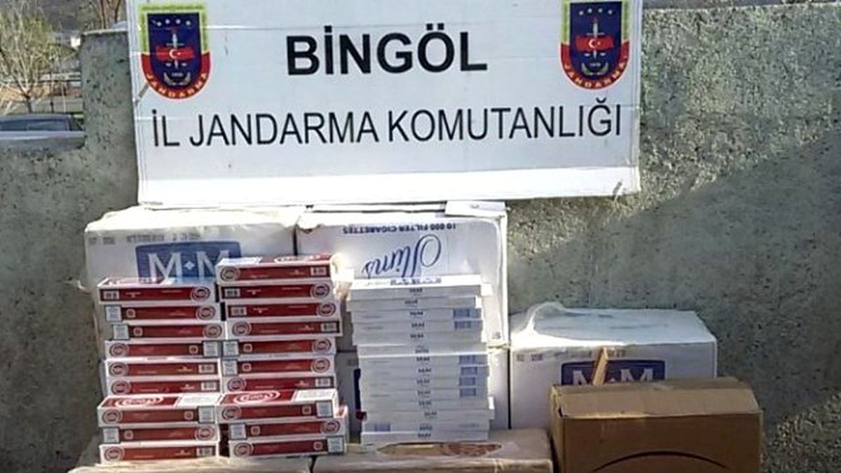 Bingöl\'de 5 Bin 860 Paket Kaçak Sigara Ele Geçirildi