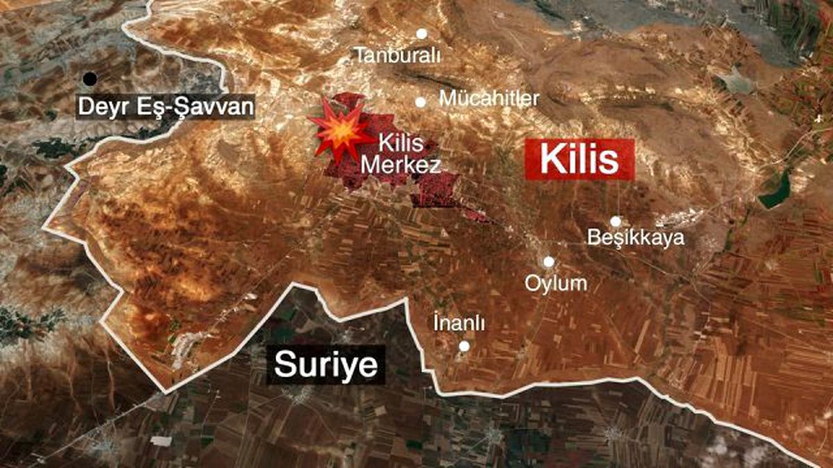 Kilis'e Düşen Roket Mermilerinden Biri Suriyelileri Vurdu