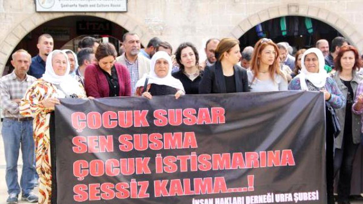 Şanlıurfa\'da Çocuk İstismarına Tepki Eylemi