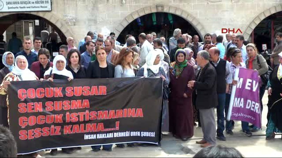 Şanlıurfa\'da Çocuk İstismarına Tepki Eylemi