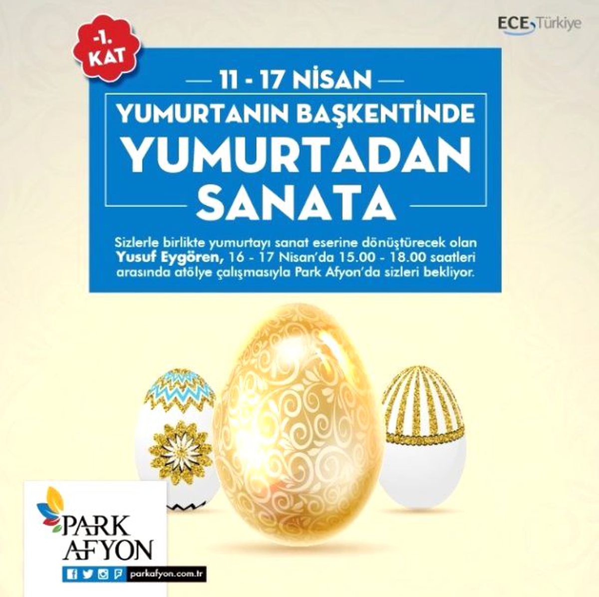 Park Afyon\'da "Yumurta Sanatı" Sergisi Açılacak