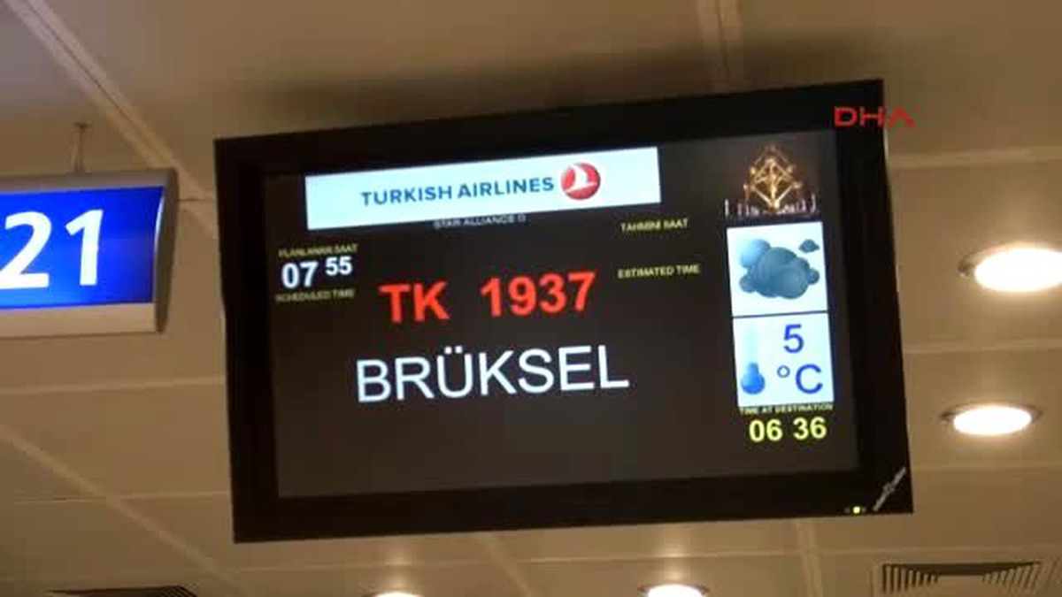 THY 17 Gün Sonra Brüksel\'e Uçtu
