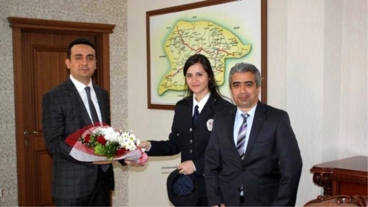 Kaymakam Musa Üçgül\'e "Polis Haftası" Ziyareti
