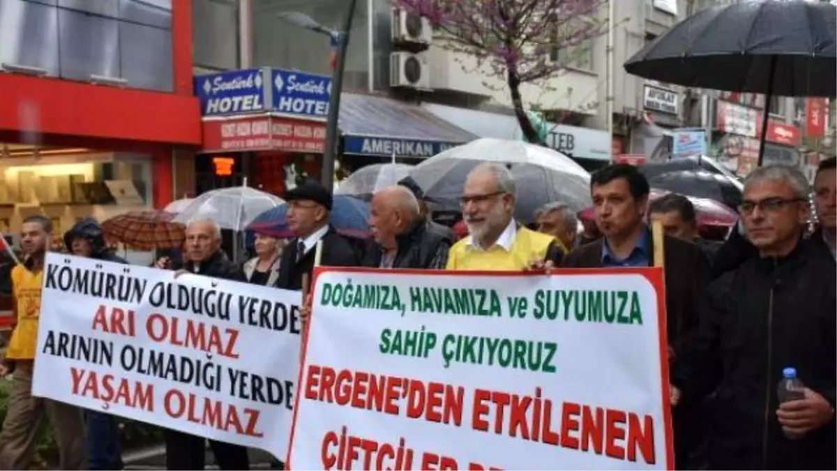 Lüleburgaz'da Termik Santralleri Protesto Yürüyüşü