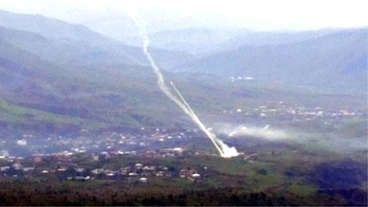 PKK Sığınakları Top Atışına Tutuldu