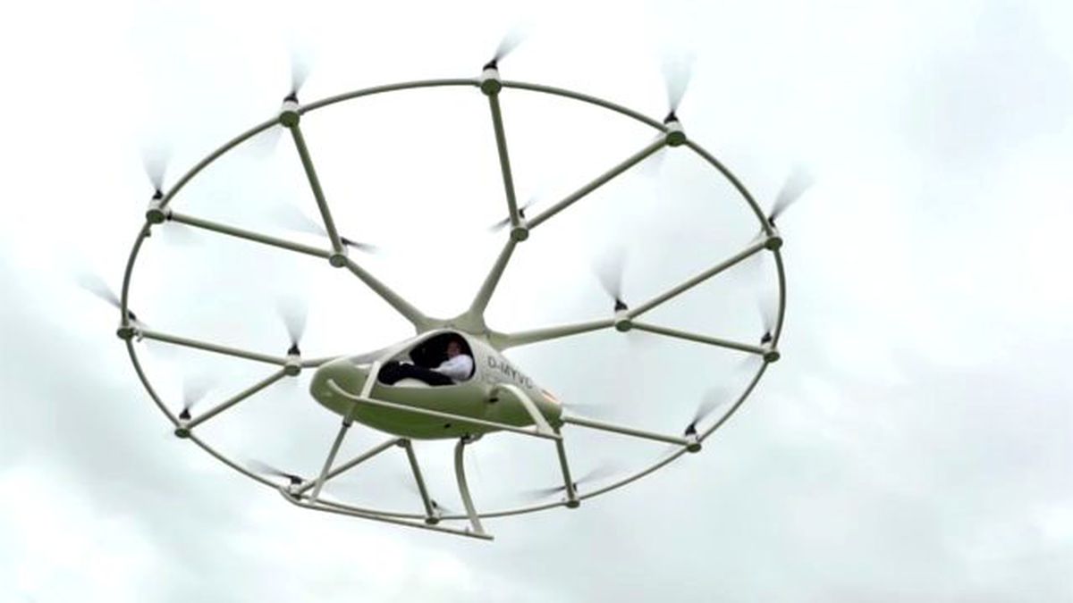 18 Rotorlu Elektrikli Helikopter Volocopter Vc200 Havalandı!