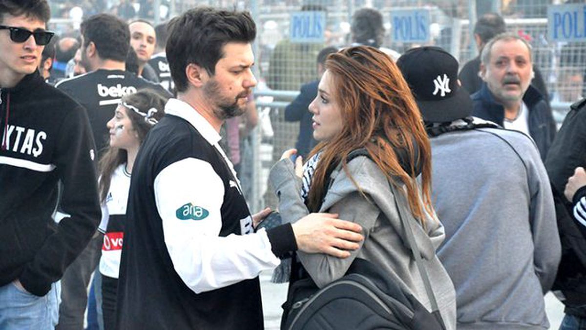 Elçin Sangu, Beşiktaş'ın Açılış Maçında Sevgilisiyle Gaz İçinde Kaldı