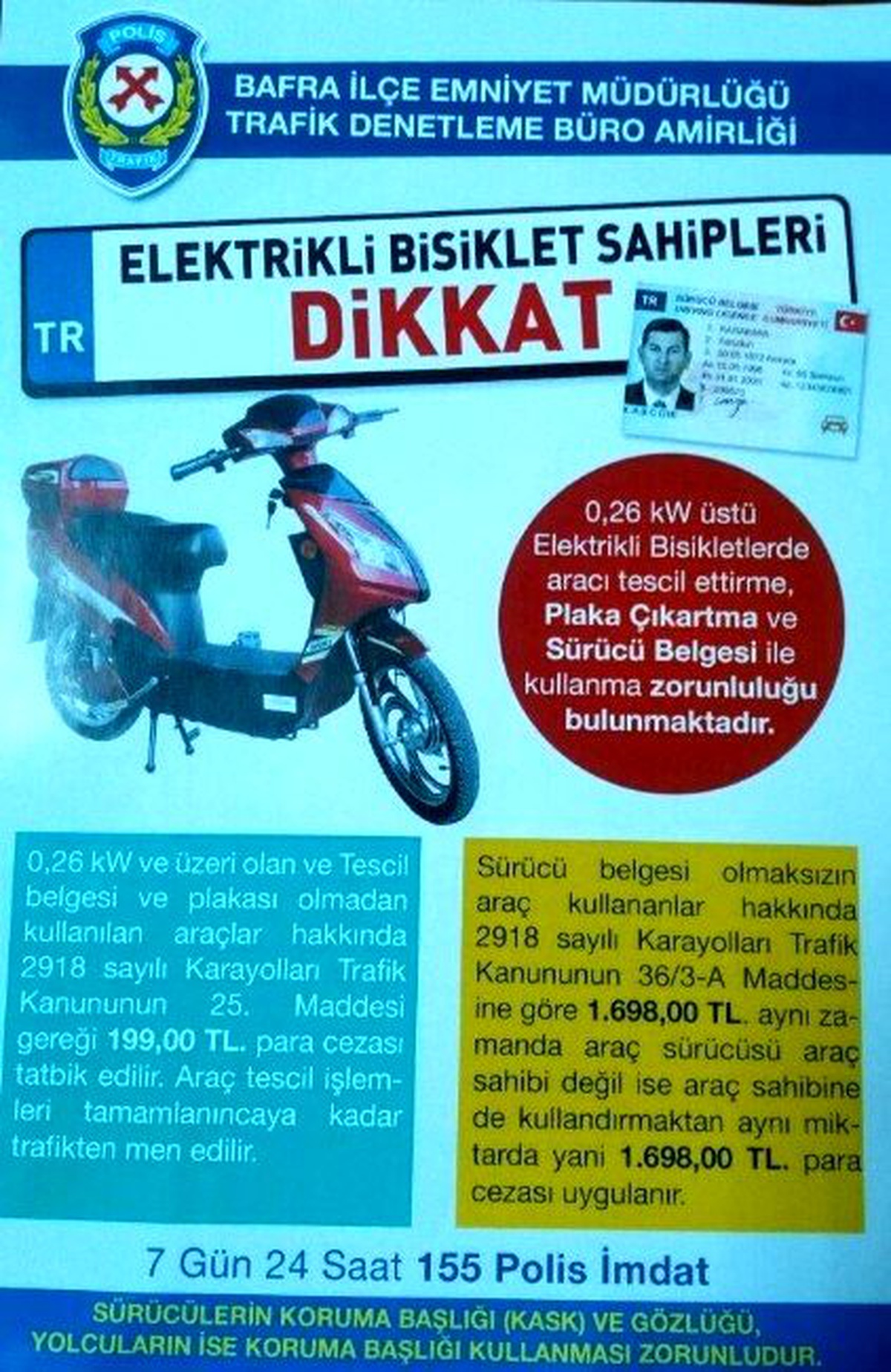 Emniyetten \'Elektrikli Bisiklet\' Uyarısı