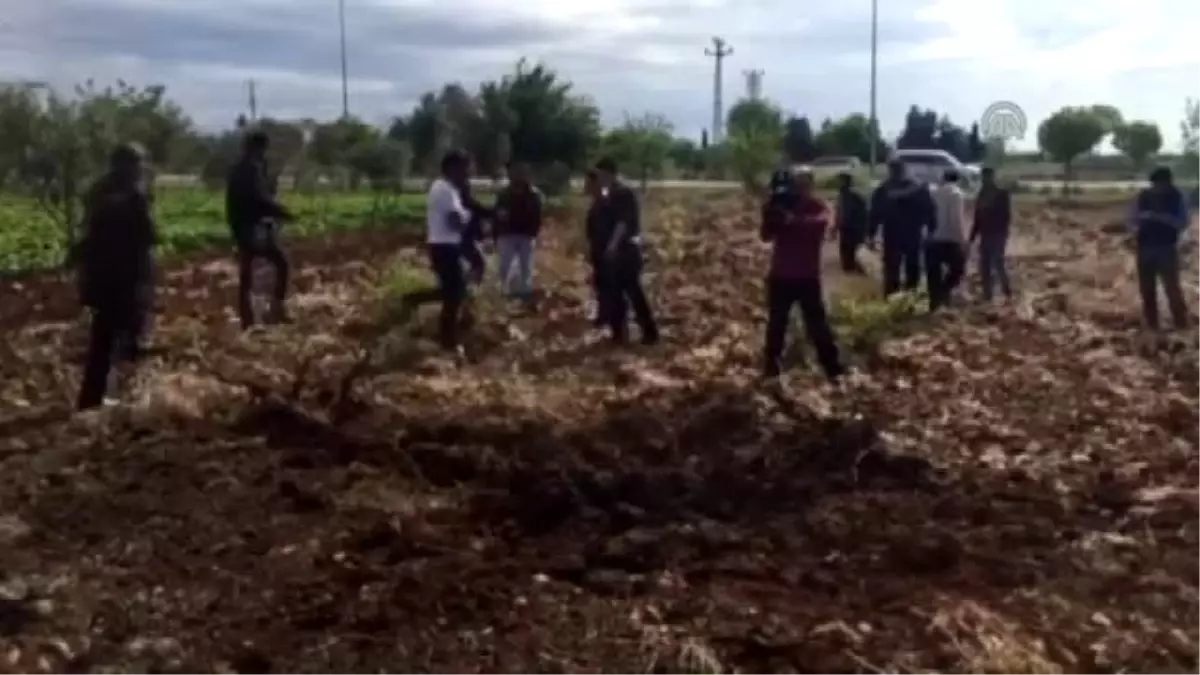 Kilis\'e Boş Araziye Roket Mermileri Düştü