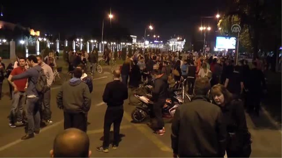Makedonya\'daki Siyasi Kriz - Protesto
