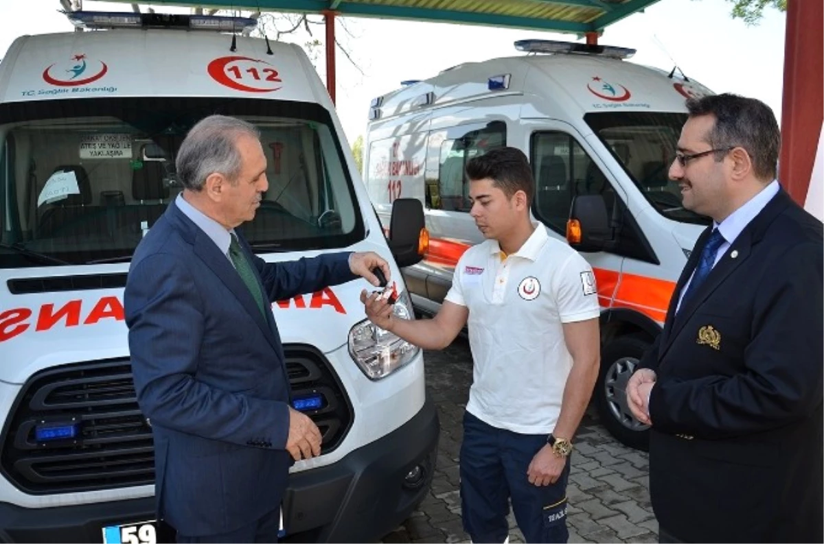 Tekirdağ\'da Ambulans Dağıtım Töreni