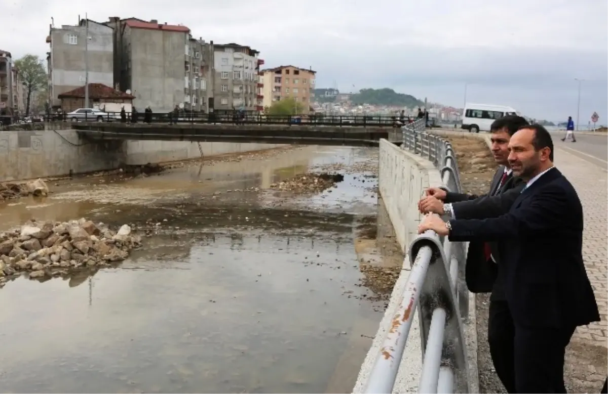 Ünye\'nin Tabakhane Deresi Islah Ediliyor