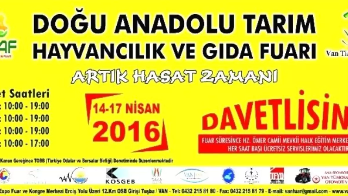 Van Dataf Fuarı\'na Hazır