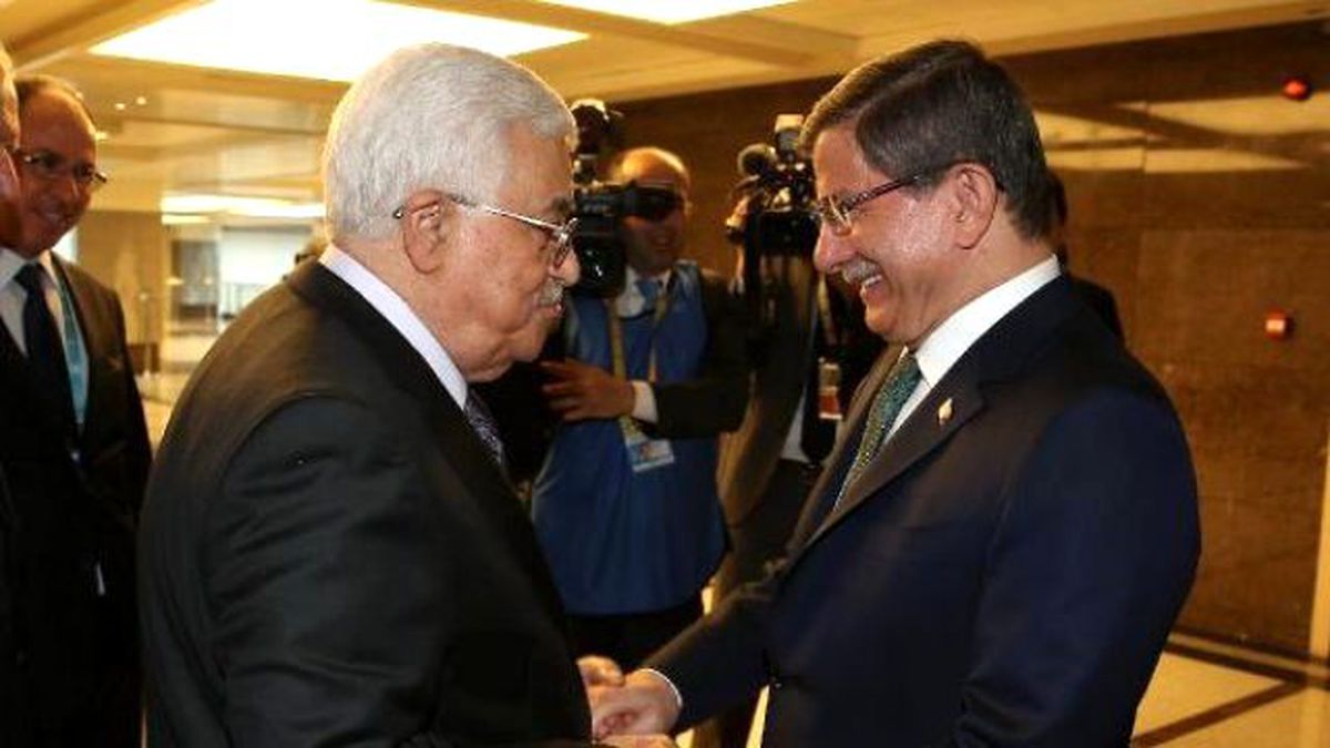 Başbakan Davutoğlu, Mahmud Abbas ile Görüştü