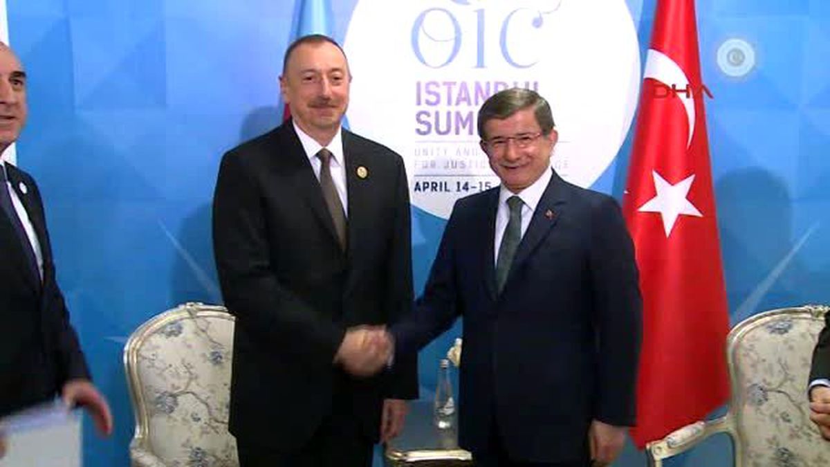 Davutoğlu, Aliyev ile Görüştü