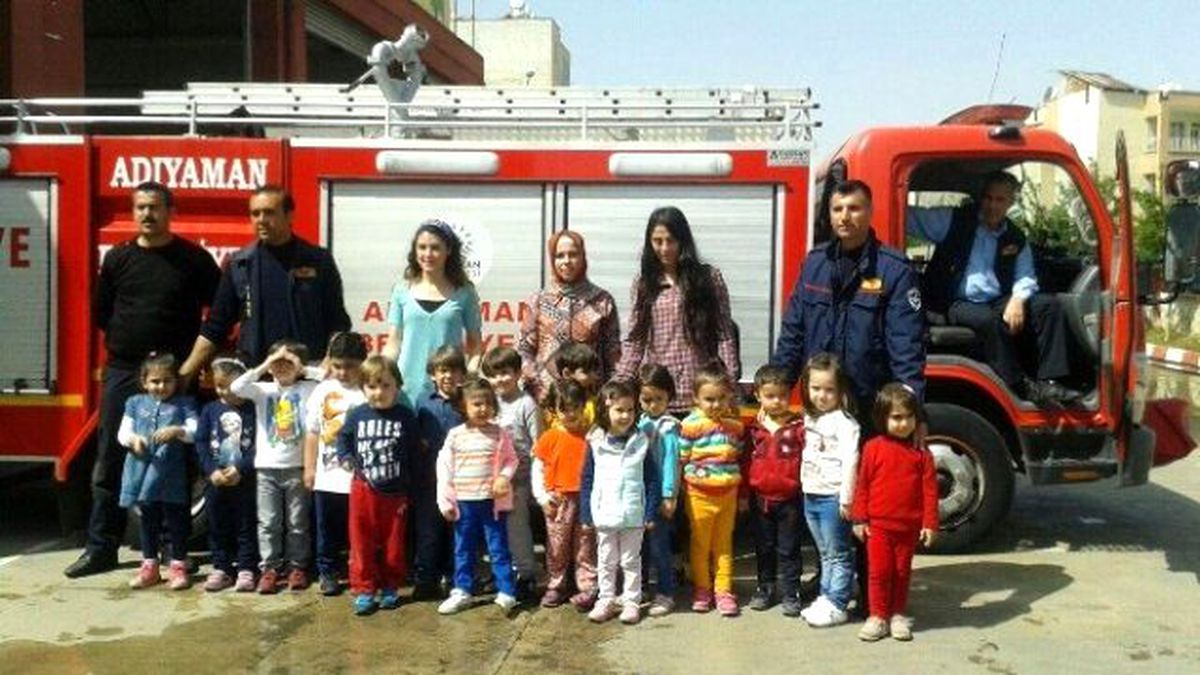 Minikler Öğrenciler, İtfaiye Binasını Gezdi