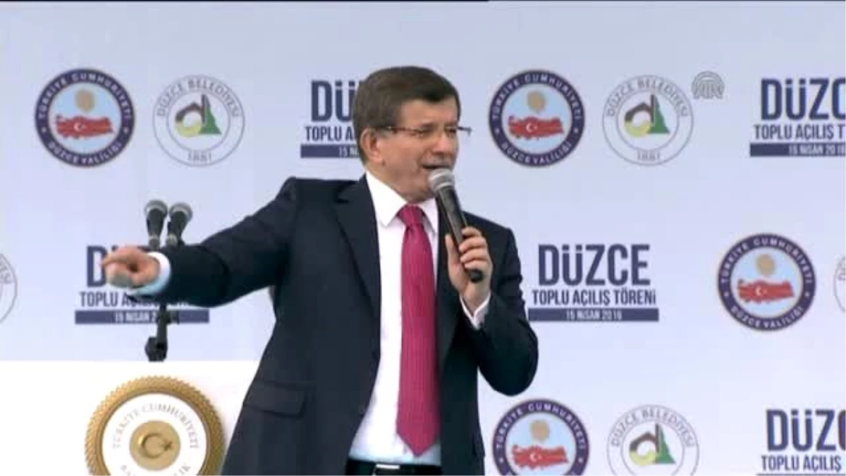 Davutoğlu, 81 Projenin Toplu Açılış Törenine Katıldı