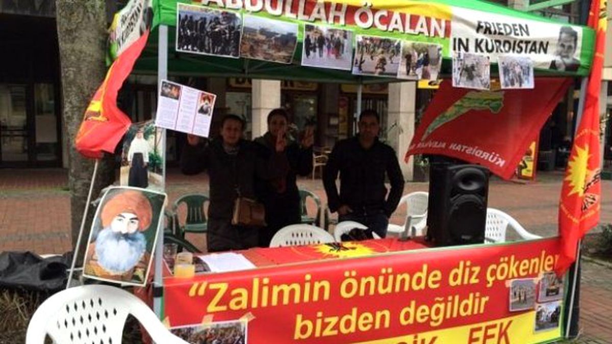 Dortmund'da PKK Çadırı Kuruldu