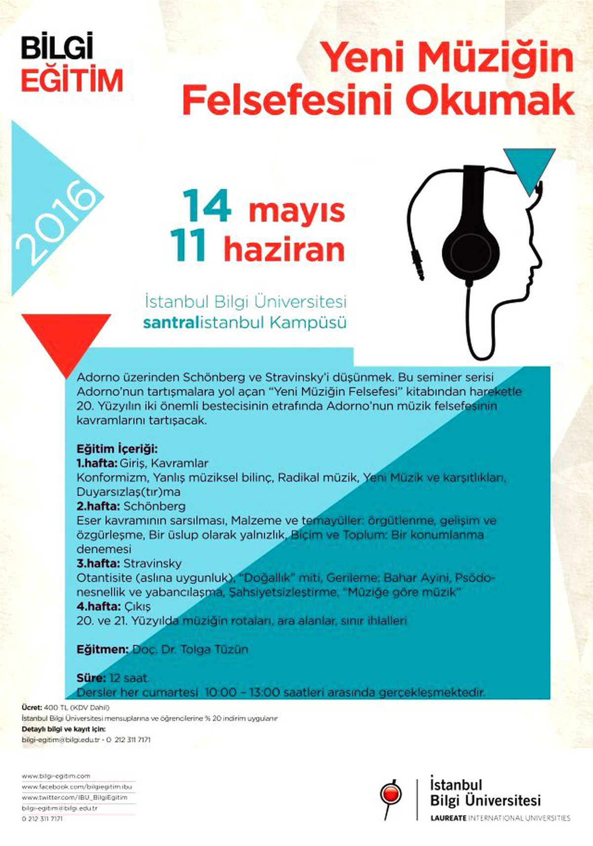 Yeni Müziğin Felsefesini Okumak İçin Bilgi\'ye Gelin!