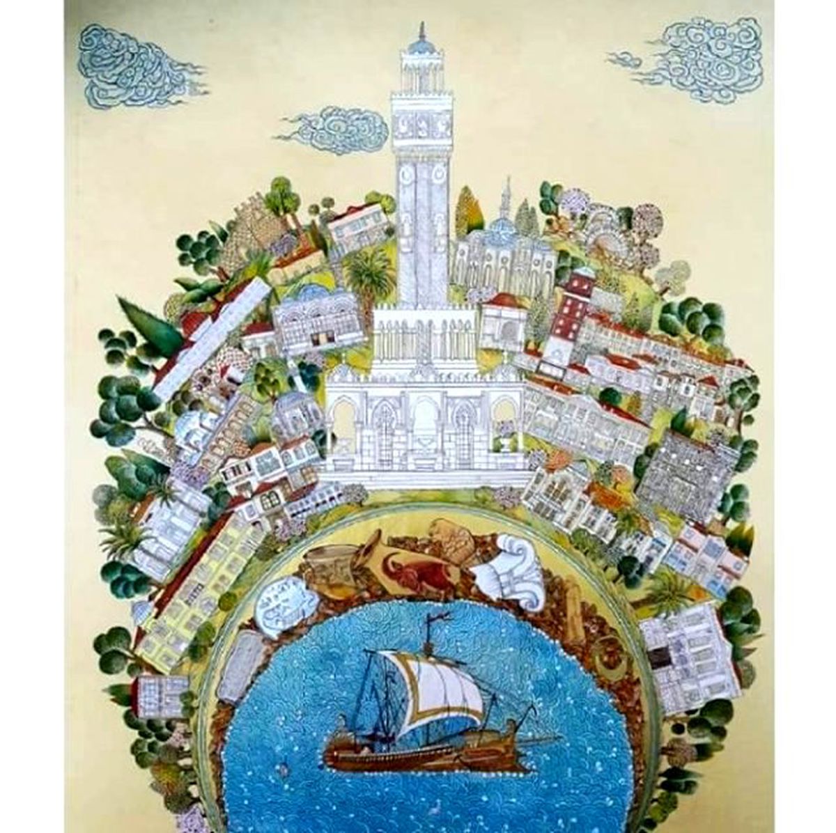 Bodrumlu Sanatçı Gülşah İkbal Cesur'un Eserlerine Büyük İlgi